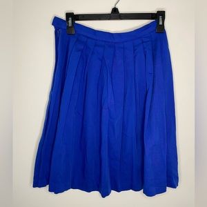 Vintage pleated blue skirt flowy size small